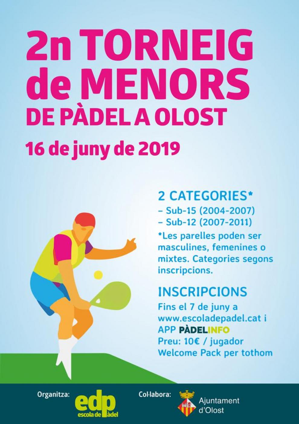 2n Torneig de pàdel per menors a Olost